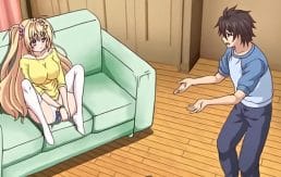 Hentai boy tolds his sexy bimbo stepsister that drinking his cum would make her smarter