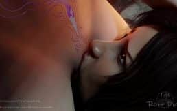 Tifa making Lara her sex slave